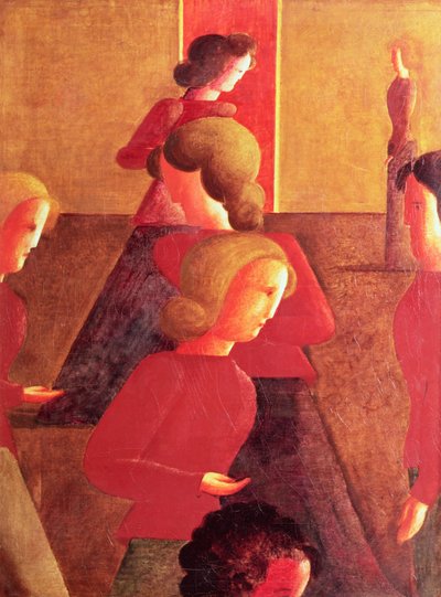 Confrontation in space by Oskar Schlemmer