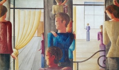 Group of Twelve with Interior. 1930 by Oskar Schlemmer