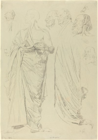 Studies of Men in Togas by Otto Greiner