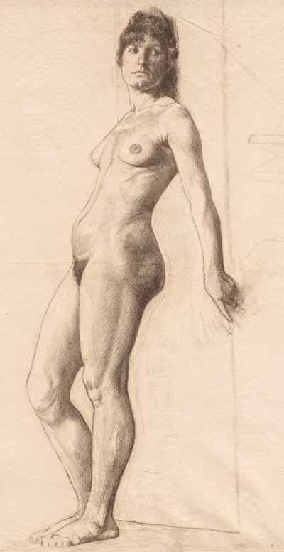 Standing Nude Model by Otto H. Bacher