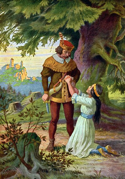 Snow White and the Hunter by Otto Kubel