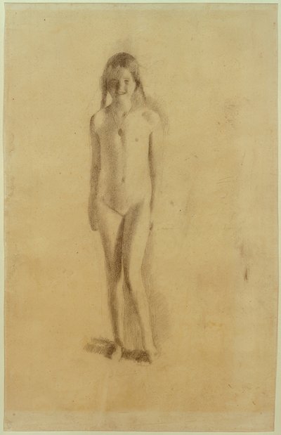 Naked Girl with Medallion by Otto Meyer Amden