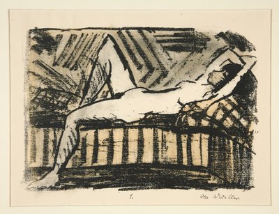 Nude Reclining by Otto Mueller
