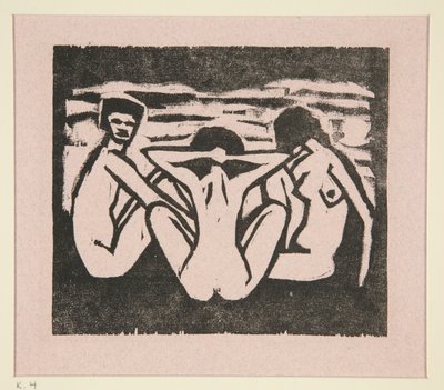 Three Nudes by Otto Mueller