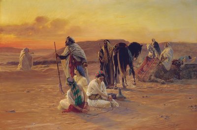 A Rest in the Desert by Otto Pilny