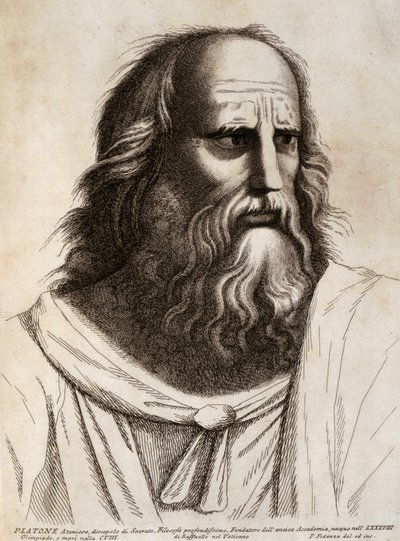 Plato (engraving) by Paolo Fidanza