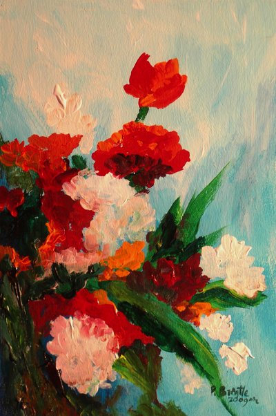 Capricious carnations by Patricia Brintle