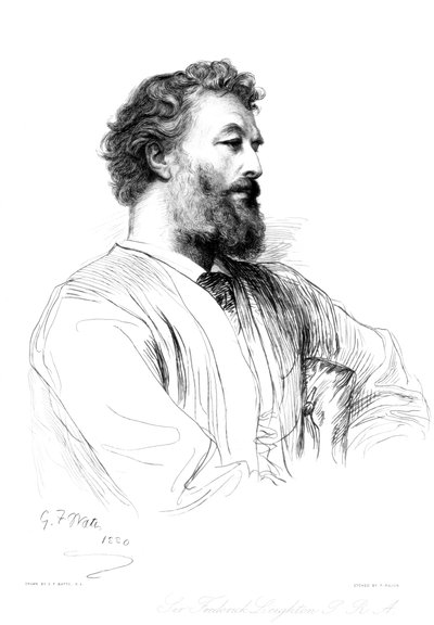 Sir Frederic Leighton, British artist, c1880-1882 by Paul Adolphe Rajon