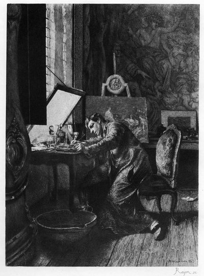 The Etcher by Paul Adolphe Rajon