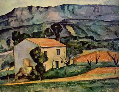 House in Front of Sainte-Victoire near Gardanne by Paul Cézanne