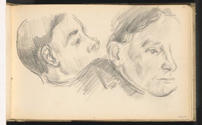 Two Heads by Paul Cézanne