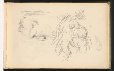 Women Bathers and a Roll of Paper by Paul Cézanne