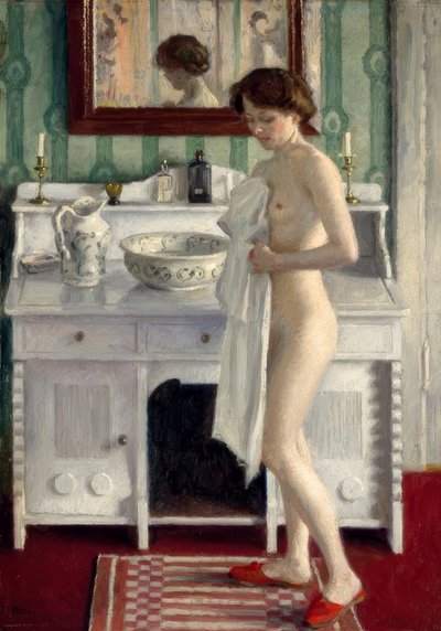 P. Fischer, The Morning Toilet by Paul Fischer