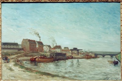 The Seine at Pont de Grenelle by Paul Gauguin