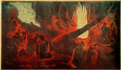 Day of the Evil Spirit by Paul Gauguin