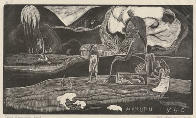 Maruru (Thank You), 1894-1895 by Paul Gauguin