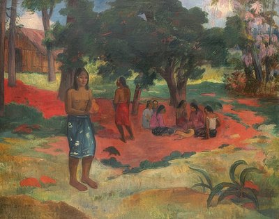Parau Parau (Whispered Words). 1892 by Paul Gauguin