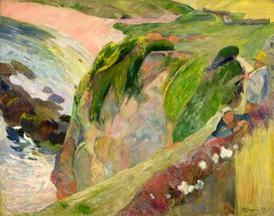 The Flageolet Player on the Cliff by Paul Gauguin