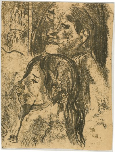 Two Marquesans [recto] by Paul Gauguin