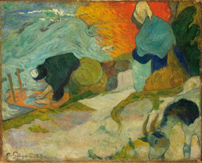 Washerwomen in Arles, France by Paul Gauguin