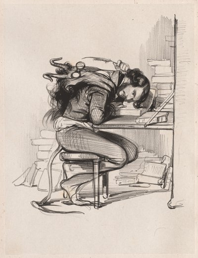 Émile Forgues (Old Nick) by Paul Gavarni