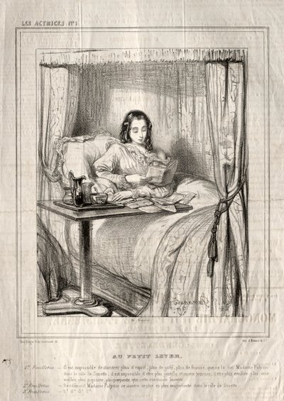 The Actresses: At the Little Rising..., 1843 by Paul Gavarni