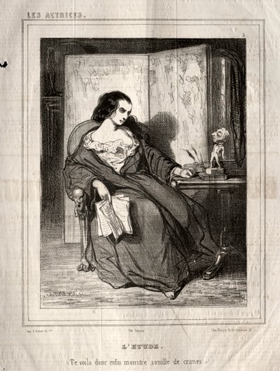 The Actresses: The Study by Paul Gavarni