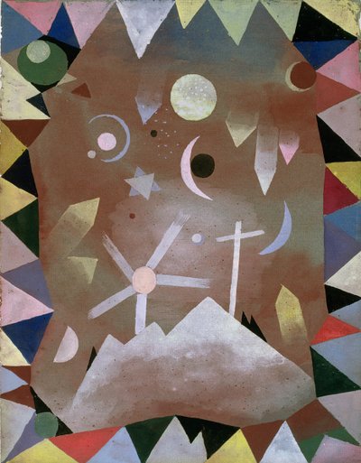Above the Mountain Peaks by Paul Klee
