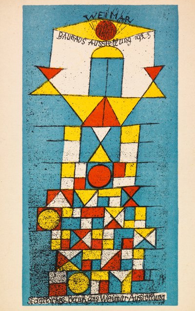 Bauhaus Exhibition. Postcard, 1923 by Paul Klee