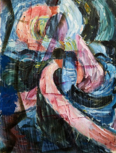 Construction under a Waterfall, a Crossing by Paul Klee
