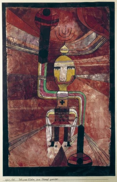 The Great Emperor, Armed for Battle by Paul Klee