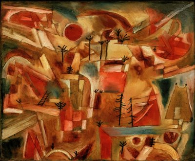Rocky Landscape (with Palms and Firs) by Paul Klee