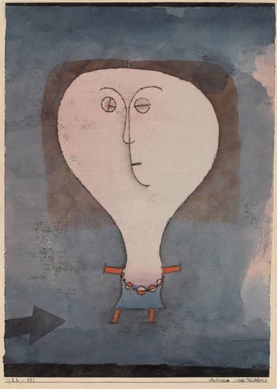 Fright of a Girl by Paul Klee