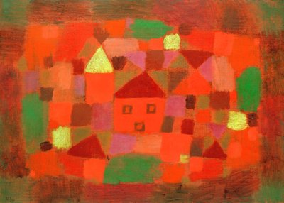 Landscape with Sunset by Paul Klee
