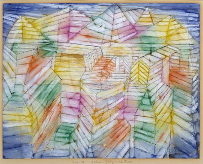 Theater-Mountain-Construction by Paul Klee