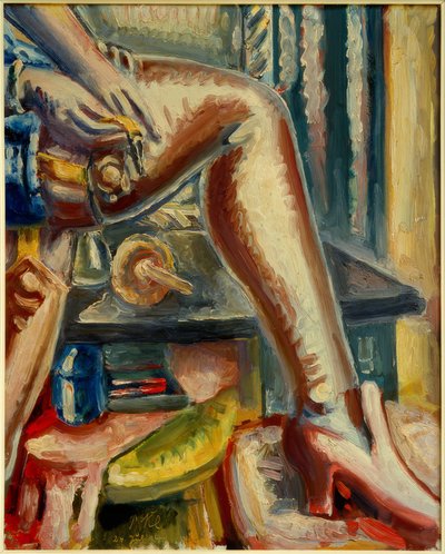 Leg with Pink Stocking by Paul Kleinschmidt