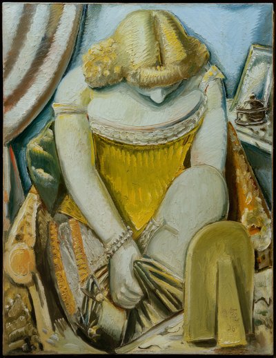 Diva Putting on Stockings by Paul Kleinschmidt