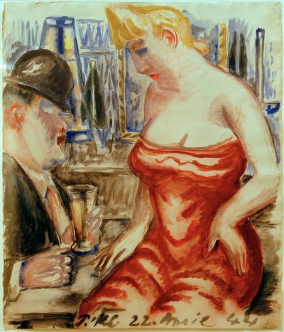 Woman in Red Dress by Paul Kleinschmidt
