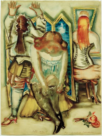 Sketch for the Wardrobe of Circus Artists by Paul Kleinschmidt