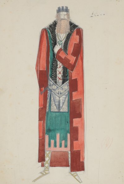 Costume design for King Lear by Paul Nash