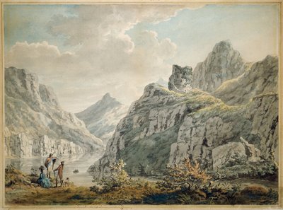 Dolbardarn Castle and Llanberris Lake by Paul Sandby