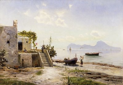 From Sorrento, Towards Capri by Peder Monsted