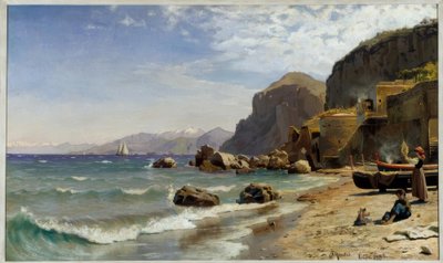 Beach on Capri by Peder Monsted