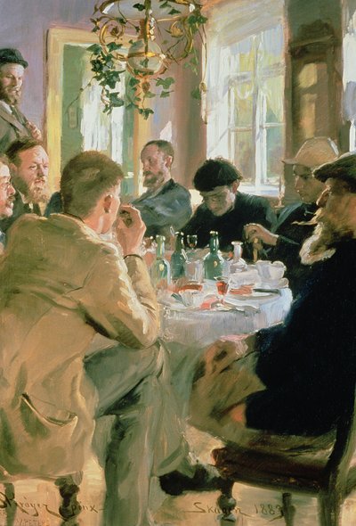 Lunchtime, 1883 by Peder Severin Krøyer