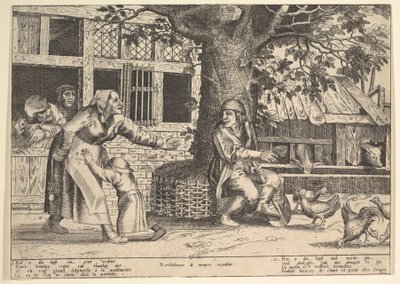 The Hen-Pecked Husband by Peeter van der Borcht