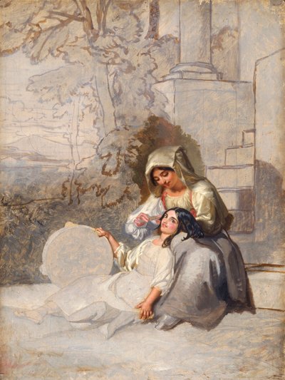 Italian Peasants by Penry Williams