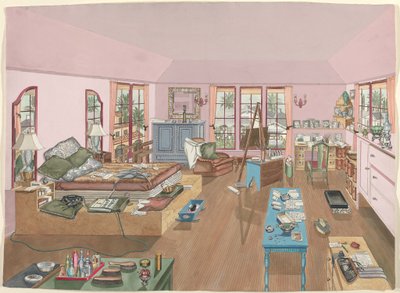 Bedroom, 1940 by Perkins Harnly