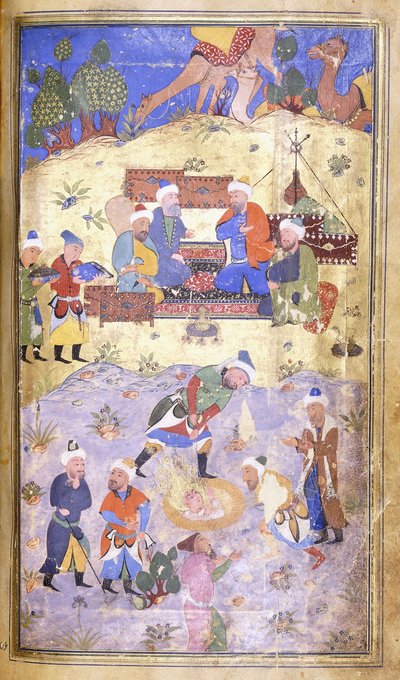 Yusuf Being Rescued from the Pit by Persian School