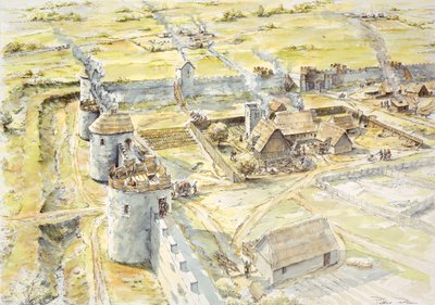 Portchester Castle, late 10th century, c1990-2010 by Peter Dunn