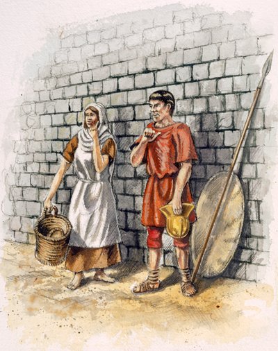 Roman man and woman by Peter Dunn